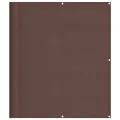 Écran de balcon marron 120x800 cm 100% polyester oxford