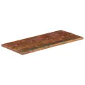 Dessus de table 120x70x2,5cm rectangulaire bois massif récupéré
