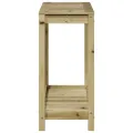 Table de rempotage avec étagère 108x35x75 cm bois pin imprégné