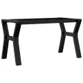 Pieds de table basse cadre en Y 80x40x43 cm acier