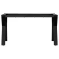 Pieds de table basse cadre en Y 80x40x43 cm acier