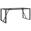 Pieds de table à manger cadre en O 180x80x73 cm acier
