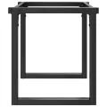 Pieds de table basse cadre en O 90x30x43 cm acier