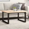 Pieds de table basse cadre en O 80x70x43 cm acier