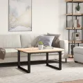 Pieds de table basse cadre en O 80x70x43 cm acier