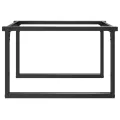 Pieds de table basse cadre en O 80x70x43 cm acier
