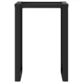 Pieds de table à manger cadre en O 50x40x73 cm acier