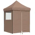 Tente de réception pliable escamotable avec 4 parois latérales