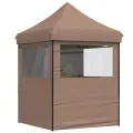 Tente de réception pliable escamotable avec 4 parois latérales