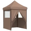 Tente de réception pliable escamotable avec 4 parois latérales