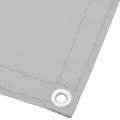 Écran de balcon gris clair 75x800 cm 100% polyester oxford