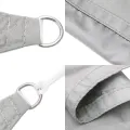 Voile d'ombrage gris clair 5x5 m 100% polyester oxford