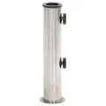 Base de parasol pour mât Ø38/48 mm argenté inox
