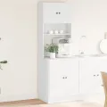 Armoire de cuisine blanc 60x50x180 cm bois d'ingénierie
