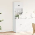 Armoire de cuisine blanc 60x50x180 cm bois d'ingénierie