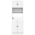 Armoire de cuisine blanc 60x50x180 cm bois d'ingénierie