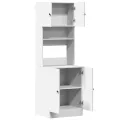 Armoire de cuisine blanc 60x50x180 cm bois d'ingénierie