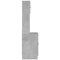 Armoire de cuisine gris béton 60x50x180 cm bois d'ingénierie
