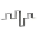 Étagère murale gris béton 104,5x10x43 cm bois d'ingénierie