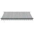 Auvent rétractable anthracite et blanc 4x3 m tissu et aluminium