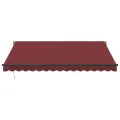 Auvent rétractable automatique bordeaux 400x300 cm