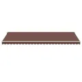 Auvent rétractable automatique avec LED marron 600x350 cm