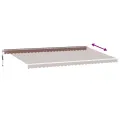 Auvent rétractable automatique avec LED marron 600x350 cm
