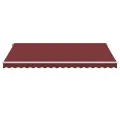 Auvent rétractable automatique bordeaux 450x350 cm
