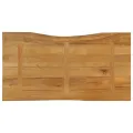 Dessus de table 120x60x2,5 cm bord vivant bois massif manguier