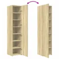 Buffet haut chêne sonoma 40x42,5x185 cm bois d'ingénierie