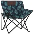 Chaise de camping avec poche pliable lot de 2 motif de feuille