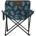 Chaise de camping avec poche pliable lot de 2 motif de feuille