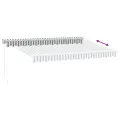 Auvent rétractable anthracite et blanc 3,5x2,5m tissu/aluminium