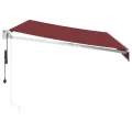 Auvent rétractable automatique bordeaux 350x250 cm