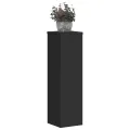 Supports pour plantes 2 pcs noir 17x17x60 cm bois d'ingénierie