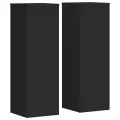 Supports pour plantes 2 pcs noir 33x33x100 cm bois d'ingénierie