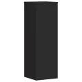 Supports pour plantes 2 pcs noir 33x33x100 cm bois d'ingénierie