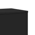 Supports pour plantes 2 pcs noir 33x33x100 cm bois d'ingénierie