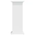 Support pour plantes blanc 33x33x80 cm bois d'ingénierie