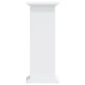 Support pour plantes blanc 33x33x80 cm bois d'ingénierie