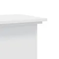 Support pour plantes blanc 33x33x80 cm bois d'ingénierie