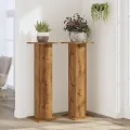 Supports pour plantes 2 pcs chêne artisanal bois d'ingénierie