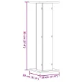 Supports pour plantes 2 pcs chêne artisanal bois d'ingénierie