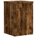 Supports pour plantes 2 pcs chêne fumé bois d'ingénierie