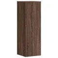Support pour plantes chêne brun 33x33x100 cm bois d'ingénierie