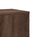 Support pour plantes chêne brun 33x33x100 cm bois d'ingénierie