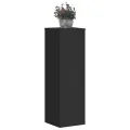 Supports pour plantes 2 pcs noir 25x25x80 cm bois d'ingénierie