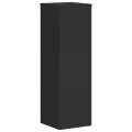 Supports pour plantes 2 pcs noir 25x25x80 cm bois d'ingénierie