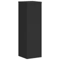Supports pour plantes 2 pcs noir 25x25x80 cm bois d'ingénierie