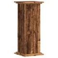 Support pour plantes vieux bois 33x33x80 cm bois d'ingénierie